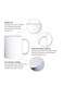 RYN&reg; Printed Ceramic Coffee Mug Gift for Coffee and Tea Lovers 11 Oz alphabet Q
