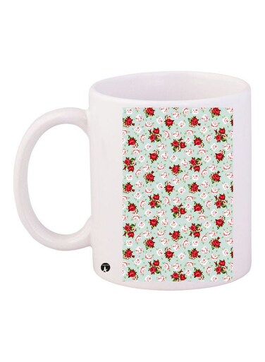 Printed Ceramic Coffee Mug Multicolour