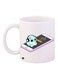 Cartoon Printed Coffee Mug White/Blue/Pink 11ounce