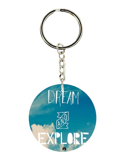 English Phrases Double Side Printed Keychain
