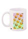 Emoji Printed Coffee Mug White/Green/Yellow 11ounce