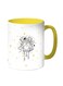 Stars And Dreams Printed Coffee Mug White/Yellow 11ounce