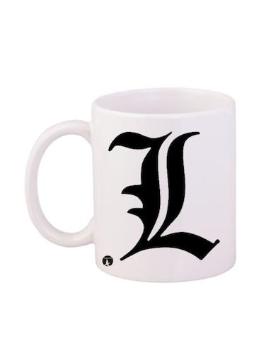 Death Note Printed Mug White/Black 12ounce
