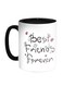 Best Friends For Ever Printed Coffee Mug White/Black/Pink
