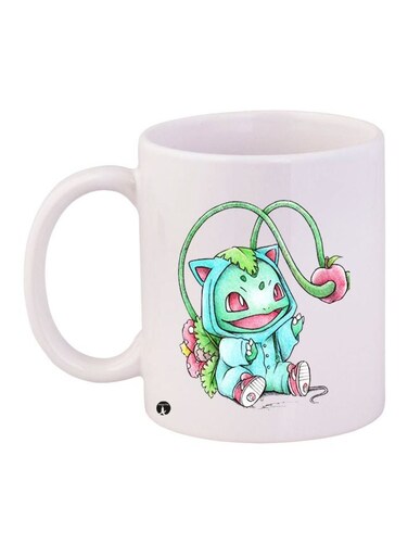 Pokemon Printed Coffee Mug White/Green/Pink