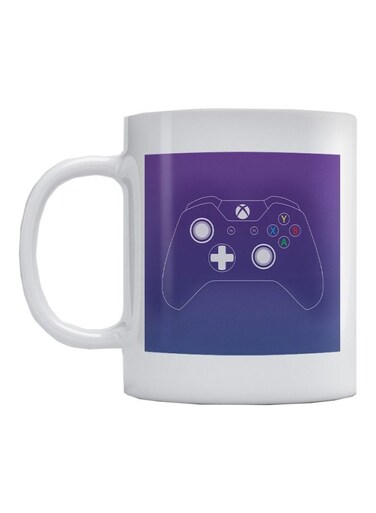 Xbox Controller Printed Mug White/Blue 350ml