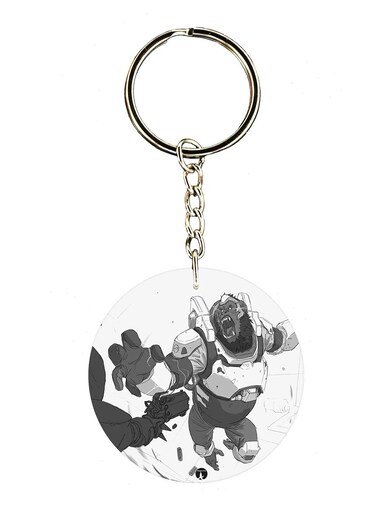 Overwatch Double Side Printed Keychain