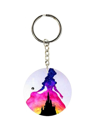 Cartoon Printed Double Sided Keychain