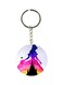 Cartoon Printed Double Sided Keychain