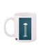 Printed Mug White/Blue Standard Size