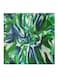 Drawing Abstract Pattern Hidden Frame Canvas Wall Painting Green/Blue/White 50 x 50cm