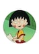 Anime Chibi Maruko Chan Printed Fridge Magnet Round Multicolour