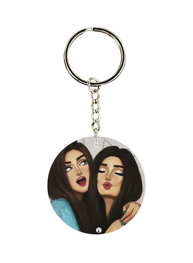 Girl Printed Keychain