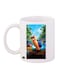 Turbo Printed Mug White Blue Green Standard Size
