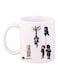 Assassin's Creed Character Printed Mug White/Black/Blue Standard Size