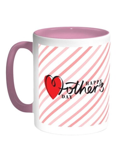 Happy Mother's Day Printed Coffee Mug Pink/Red/White 11ounce