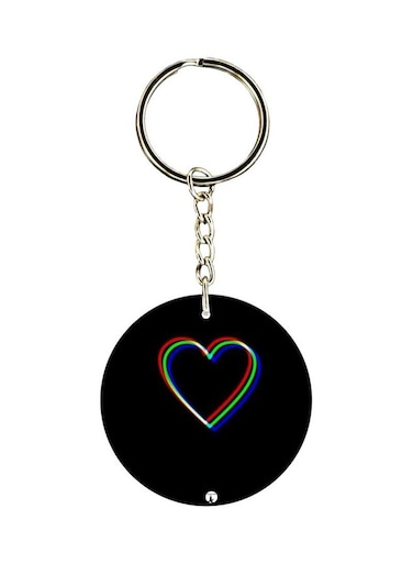 Heart Printed Keychain