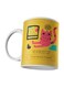 Cat Printed Mug Yellow/Pink/Blue 350ml