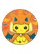 Pokemon Printed Fridge Magnet Orange/Yellow/Blue