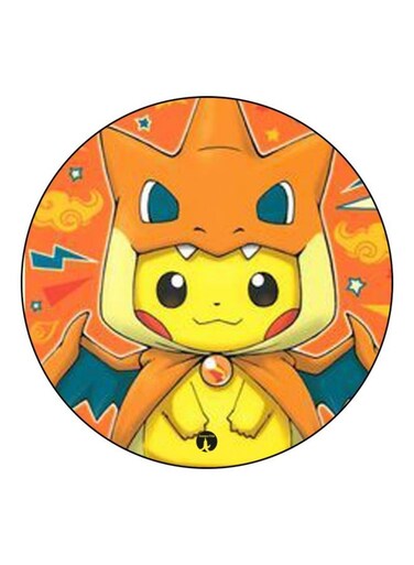 Pokemon Printed Fridge Magnet Orange/Yellow/Blue
