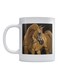 Horse Printed Mug White/Brown/Black 350ml