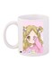 Cartoon Girl Printed Coffee Mug White/Beige/Pink 11ounce