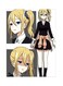 Anime Themed Metallic Plate Black/Beige/Grey 20x15cm