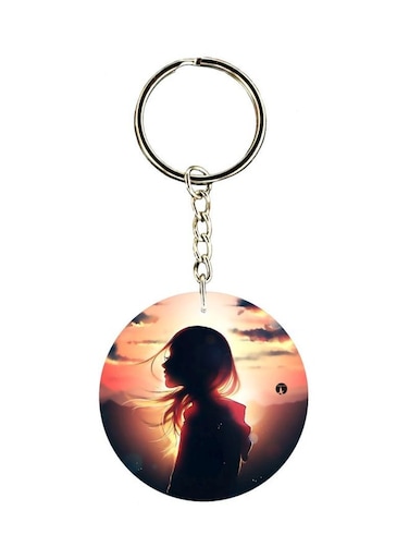 Girl Printed Keychain