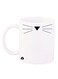 Cat Whiskers Printed Coffee Mug White/Black 11ounce