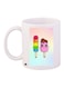 Ice Cream Printed Coffee Mug White/Pink/Blue 11ounce