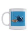 Titanic Printed Mug White/Blue/Orange