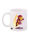 Iron Man Printed Mug White/Red/Yellow