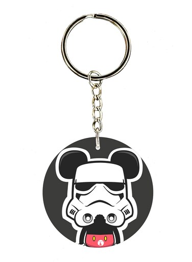 Double Sided Disney Mickey Mouse Printed Keychain