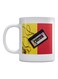 Cassette Printed Coffee Mug White/Yellow/Red