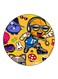 Random Things Printed Fridge Magnet Multicolour