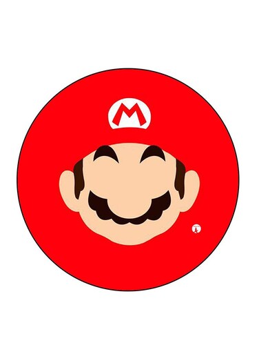 Mario Printed Fridge Magnet Multicolour 5.5 x 5.5cm