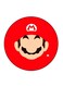 Mario Printed Fridge Magnet Multicolour 5.5 x 5.5cm