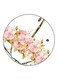 Flowers Printed Fridge Magnet Round Multicolour