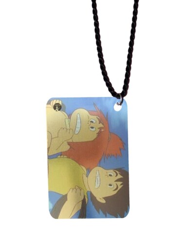 Adnan With Lina Printed Car Mirror Pendant