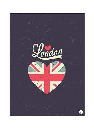 English Phrases Metal Plate Poster Multicolour 15 x 20cm