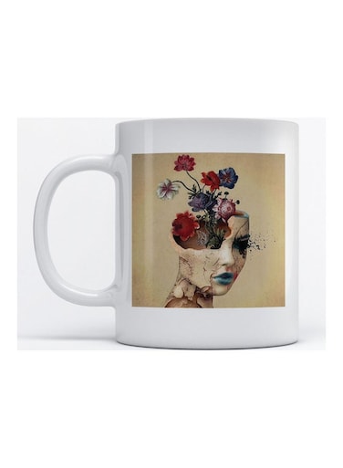 Mug Woman For Coffee And Tea White