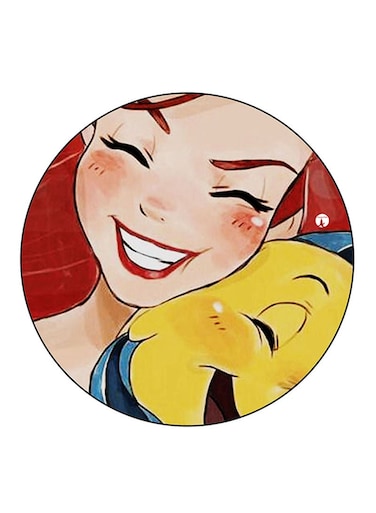 Disney Printed Fridge Magnet Round Multicolour