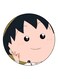 The Anime Chibi Maruko Chan Printed Fridge Magnet Beige/Black/Green