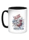 Ski Shoe Printed Coffee Mug Black/White/Blue