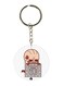 Attack On Titan Printed Keychain Beige/Grey/Red