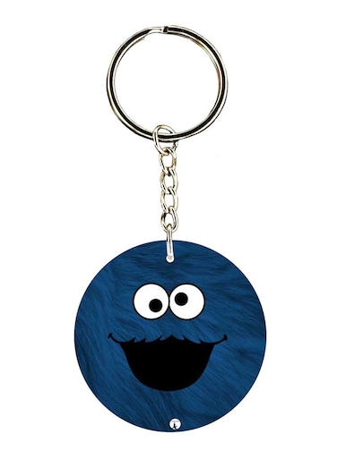 Cookie Monster Printed Keychain