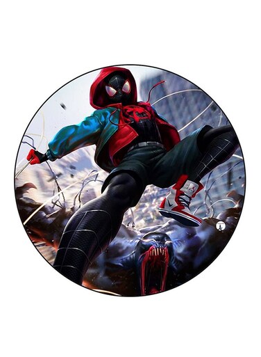 Spiderman Printed Fridge Magnet Round Multicolour