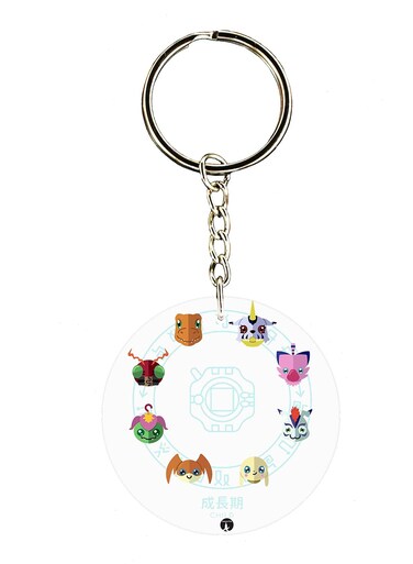 The Anime Digimon Double Side Printed Keychain