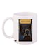 Pac-Man Printed Coffee Mug White/Black/Yellow 11ounce