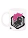 The Video Game Overwatch Design Mug White/Black/Pink 12ounce